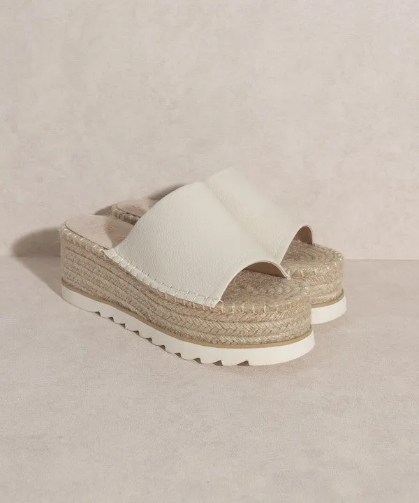 OASIS  Ivy Espadrille Platform Slide