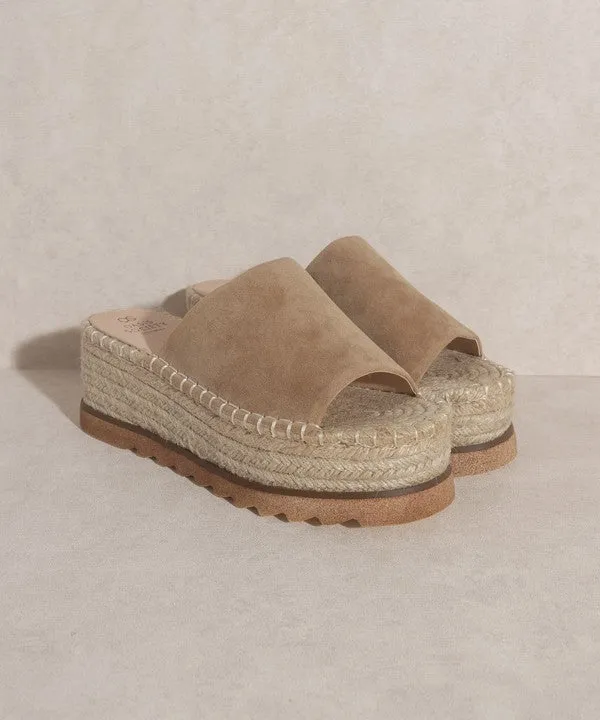 OASIS  Ivy Espadrille Platform Slide