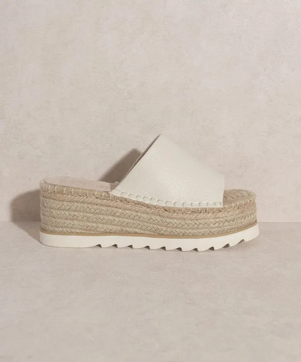 OASIS  Ivy Espadrille Platform Slide