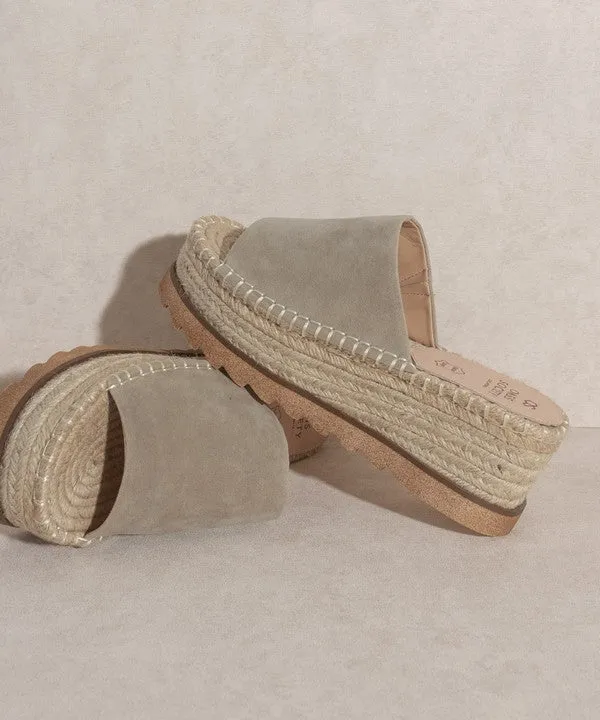 OASIS  Ivy Espadrille Platform Slide