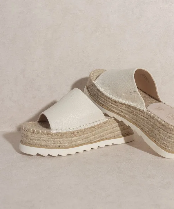 OASIS  Ivy Espadrille Platform Slide