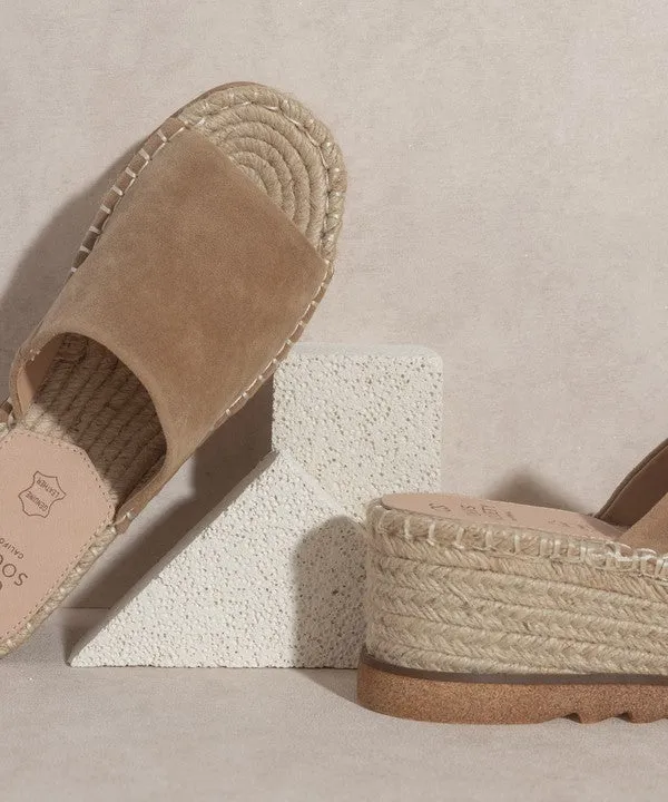 OASIS  Ivy Espadrille Platform Slide