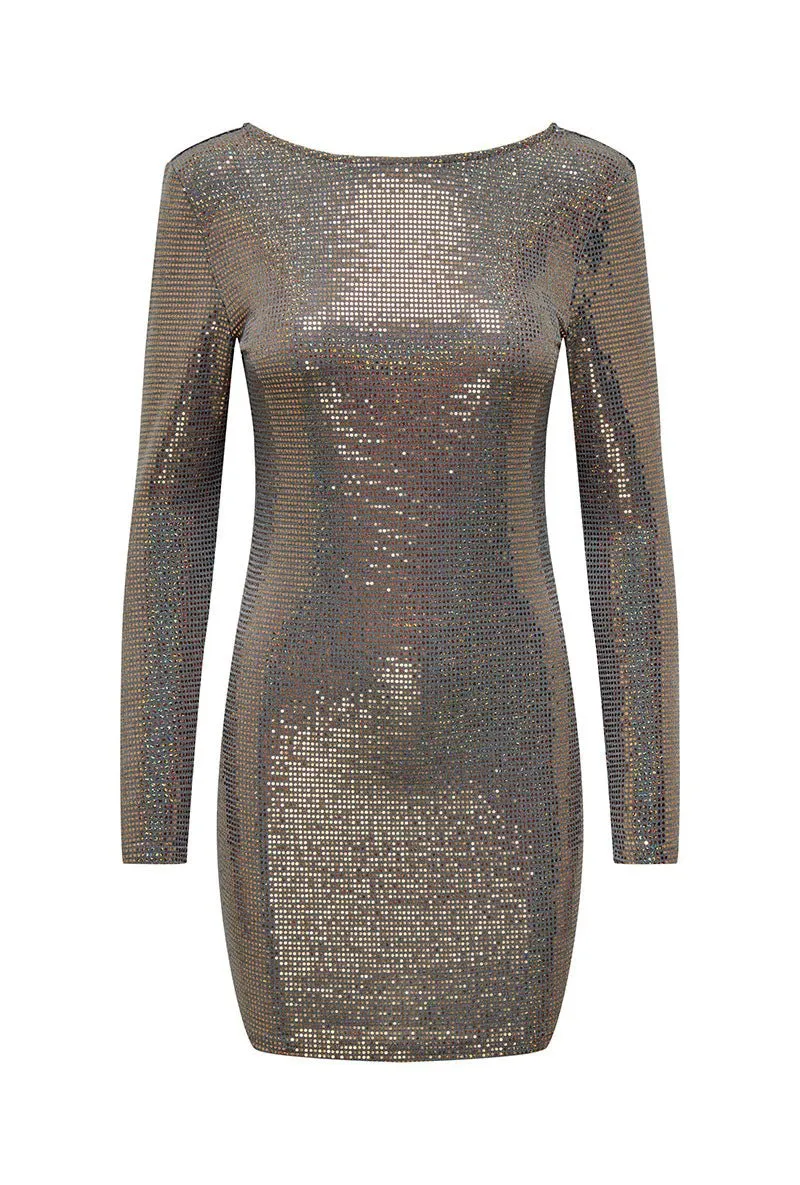 ONLY ELLA LS OPEN BACK MIRROR DRESS
