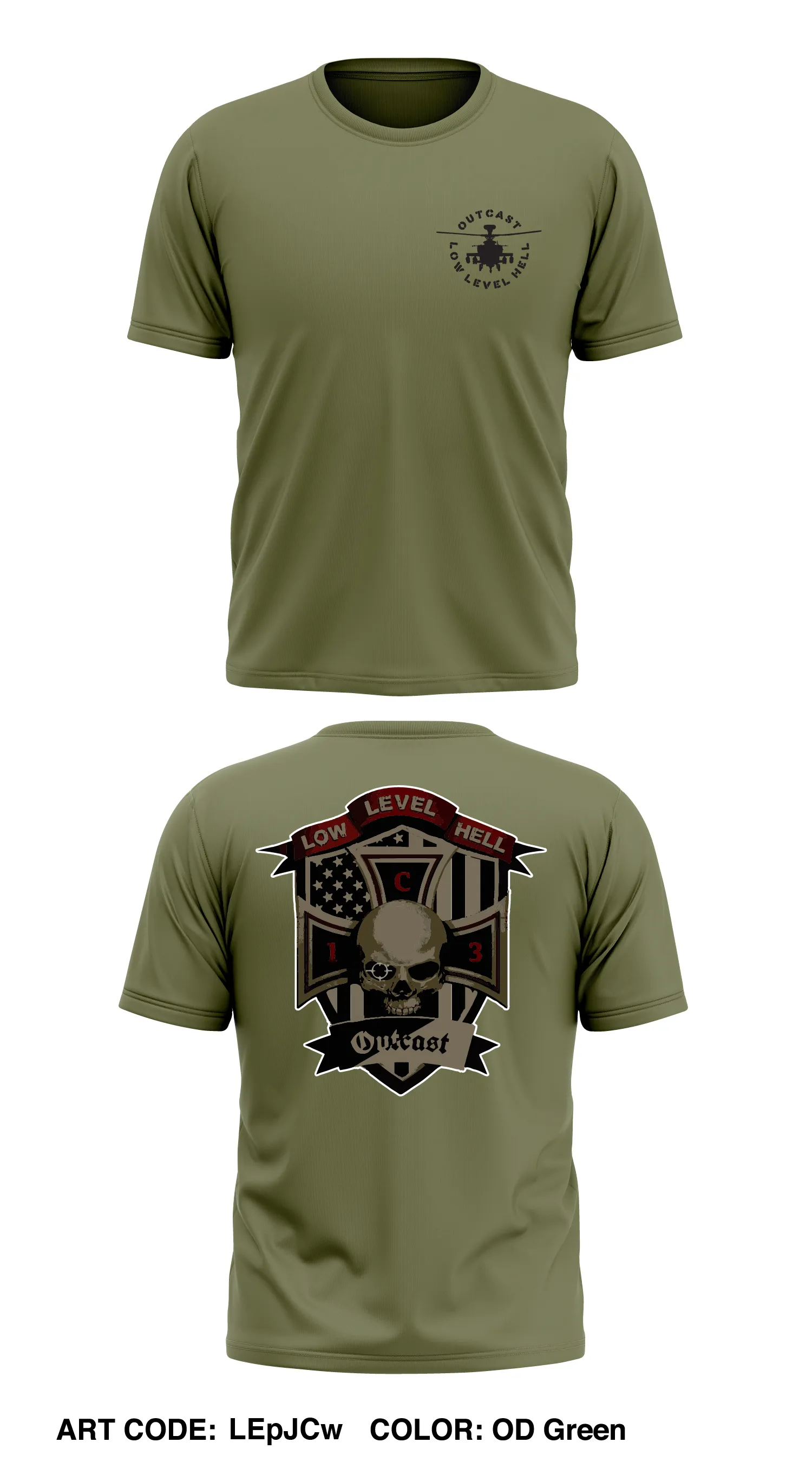 Outcast Company Store 1 Core Men's SS Performance Tee - LEpJCw