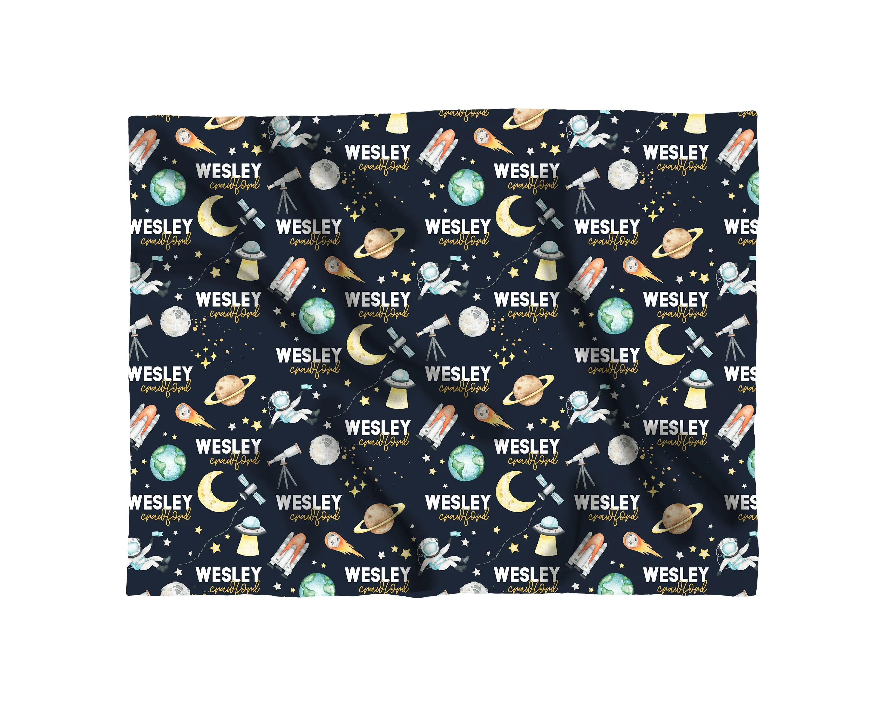 OUTERSPACE PERSONALIZED BLANKET