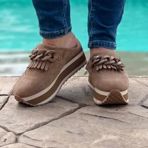 Paloma-3 Platform Loafer - Taupe