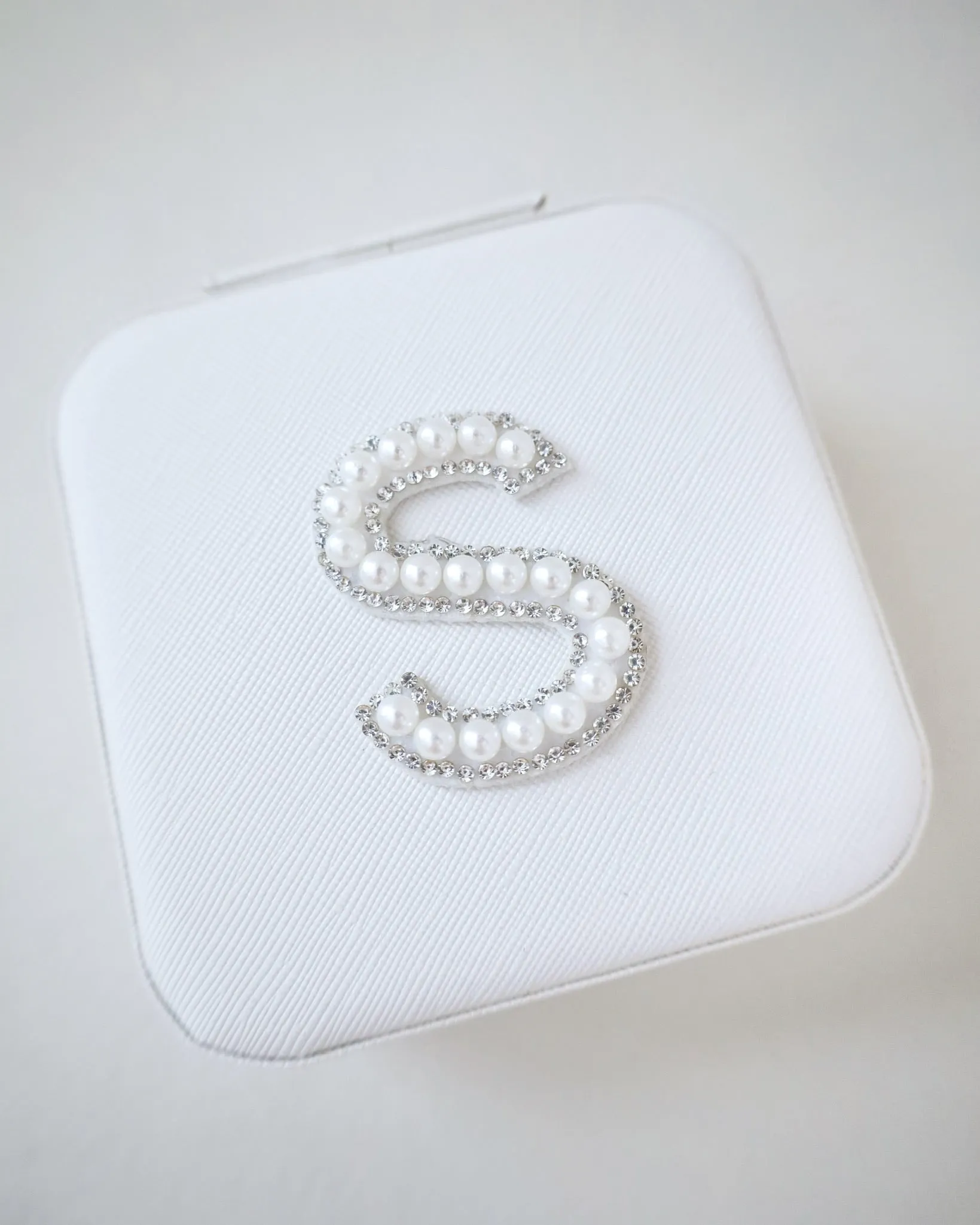 Pearl Monogrammed Jewelry Box