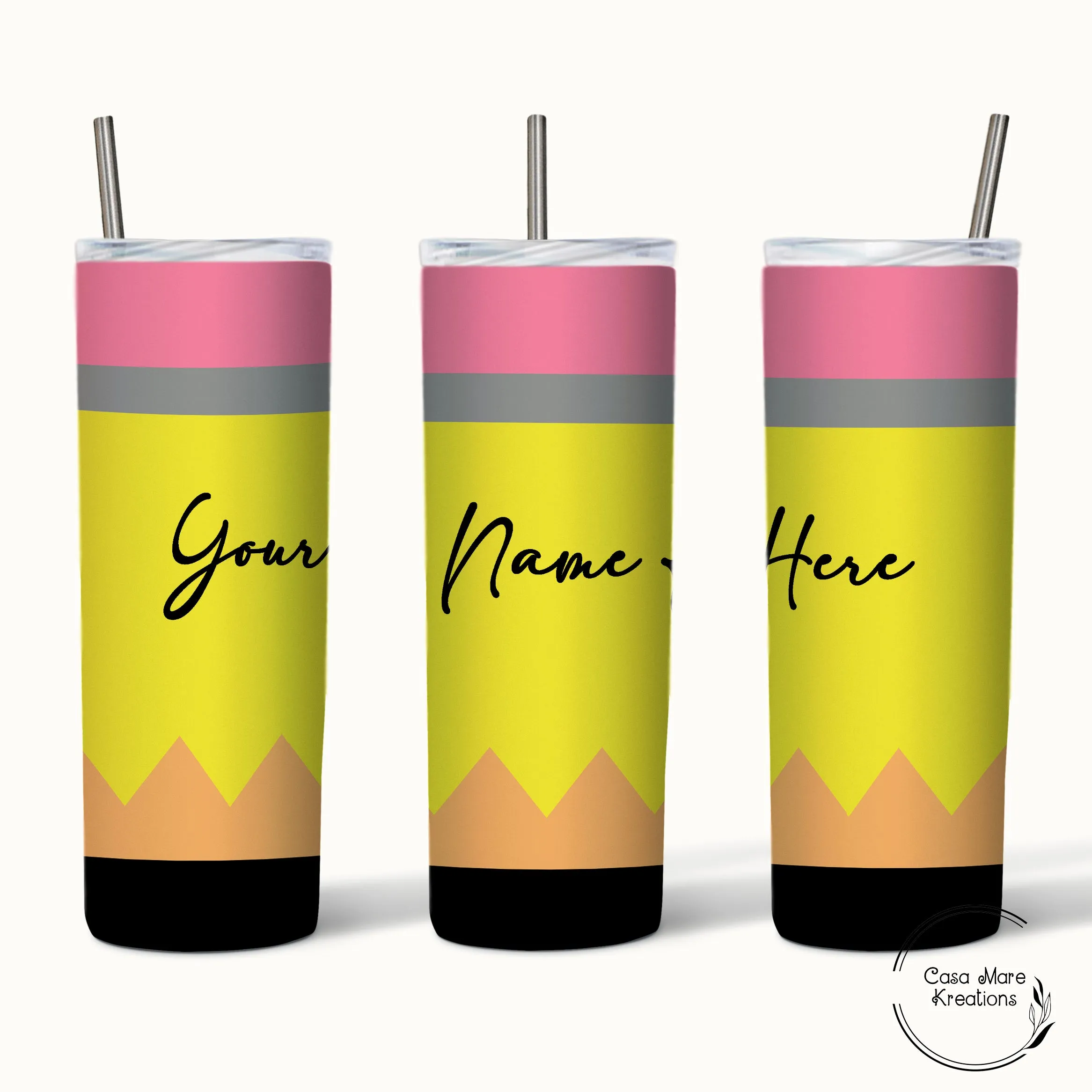 Pencil 20 oz. Skinny Tumbler