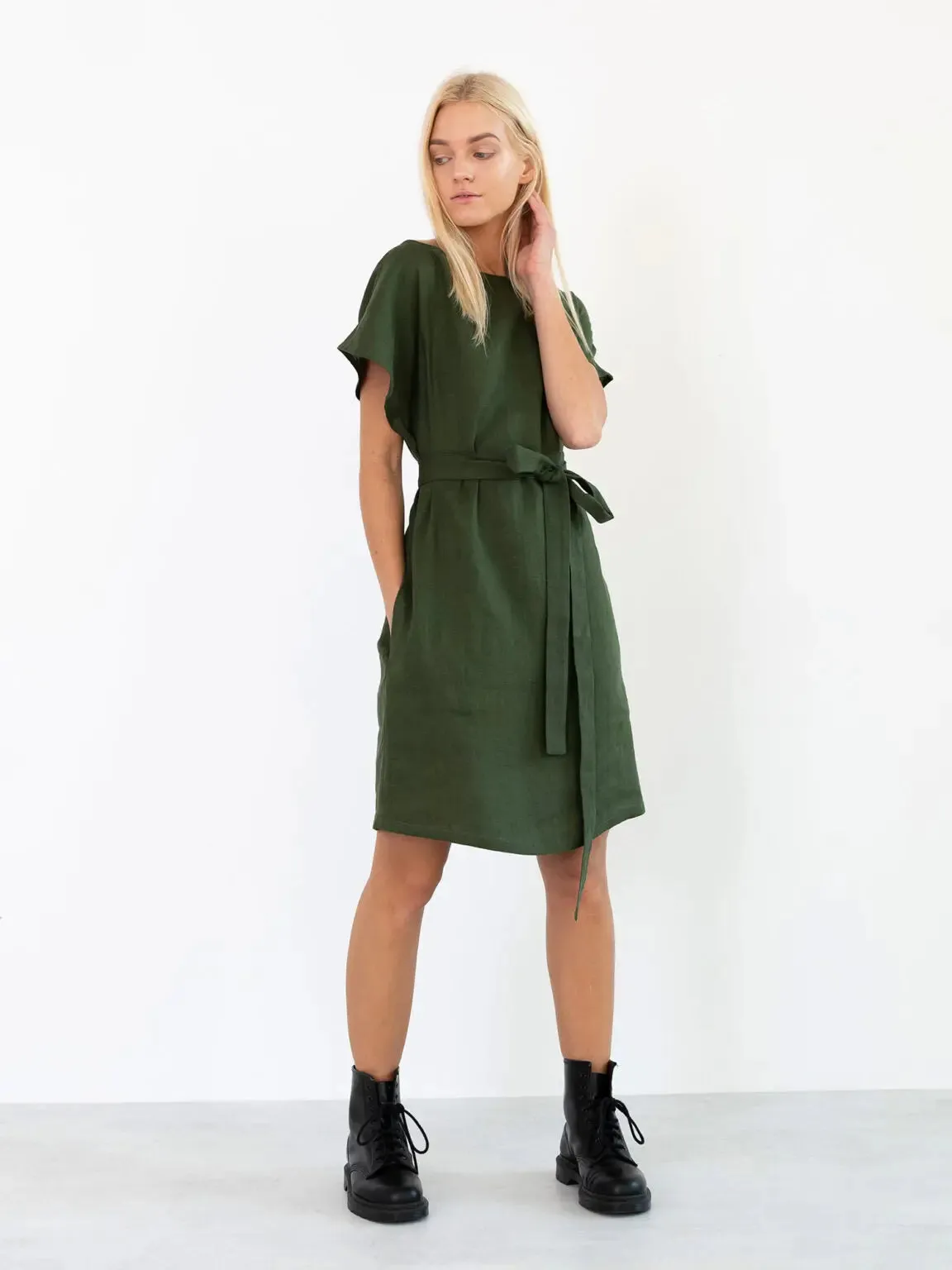 Penelope Linen Dress by Love And Confuse
