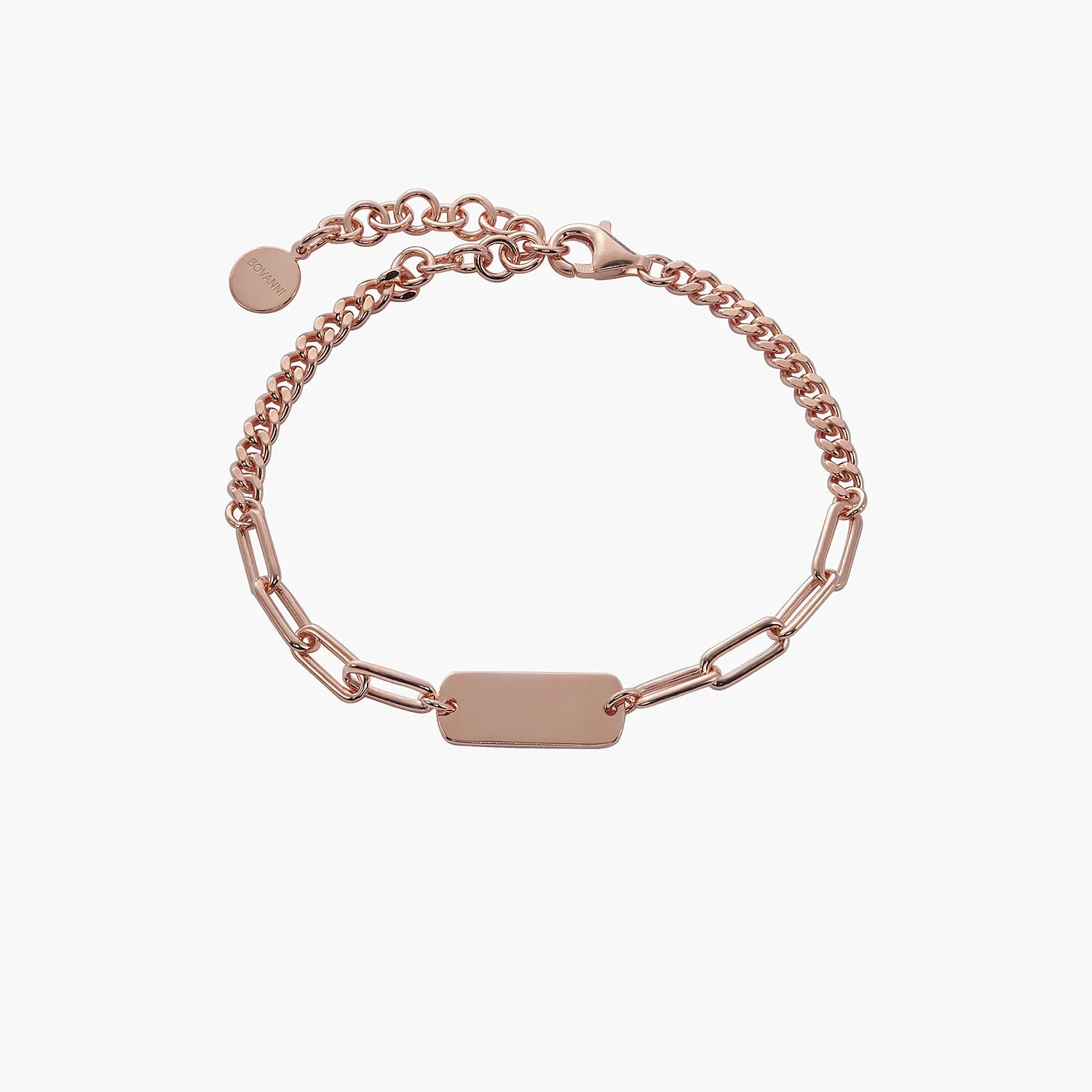 Personalized Bar Charm Bracelet