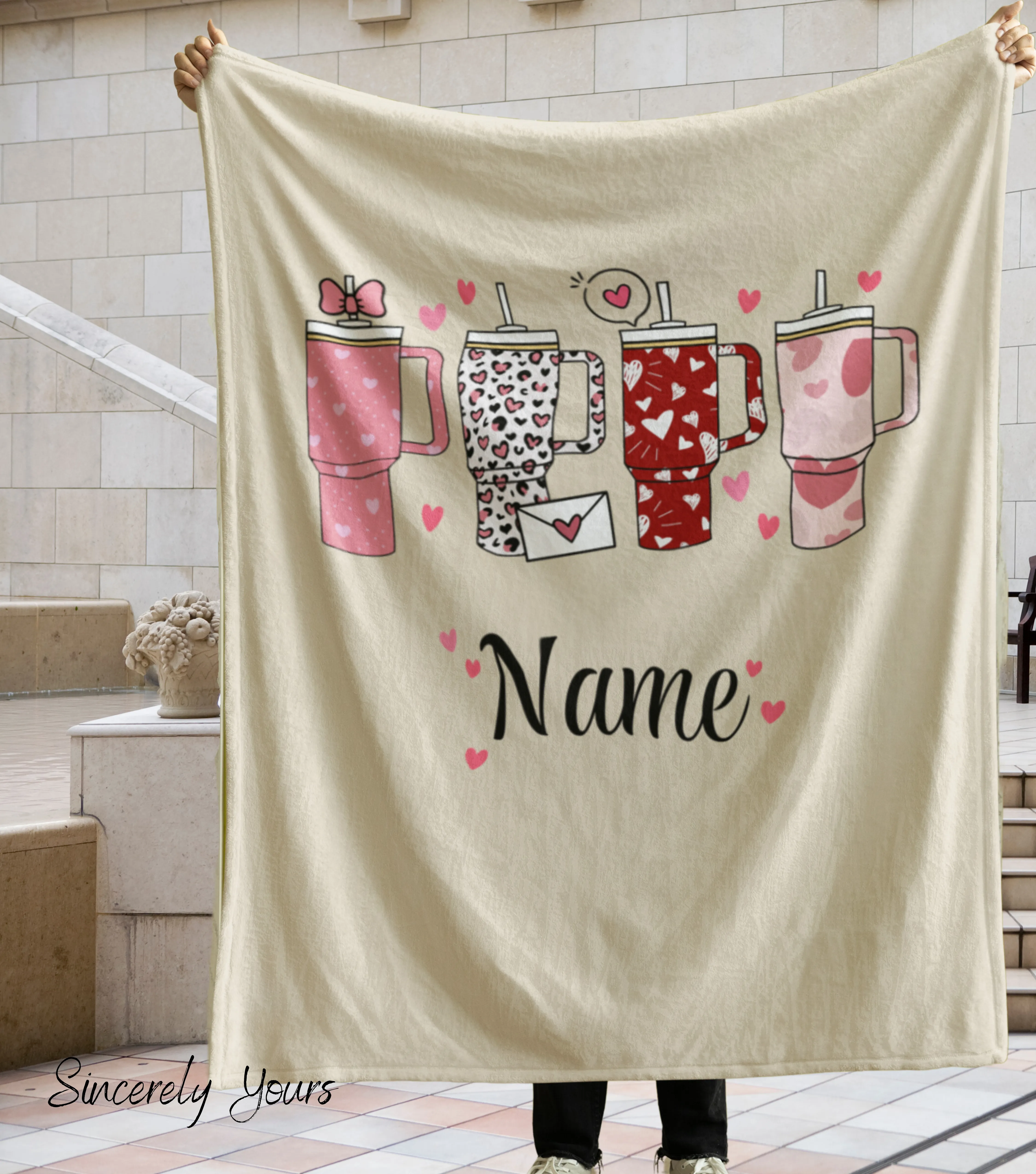 Personalized Custom Tumbler Blanket
