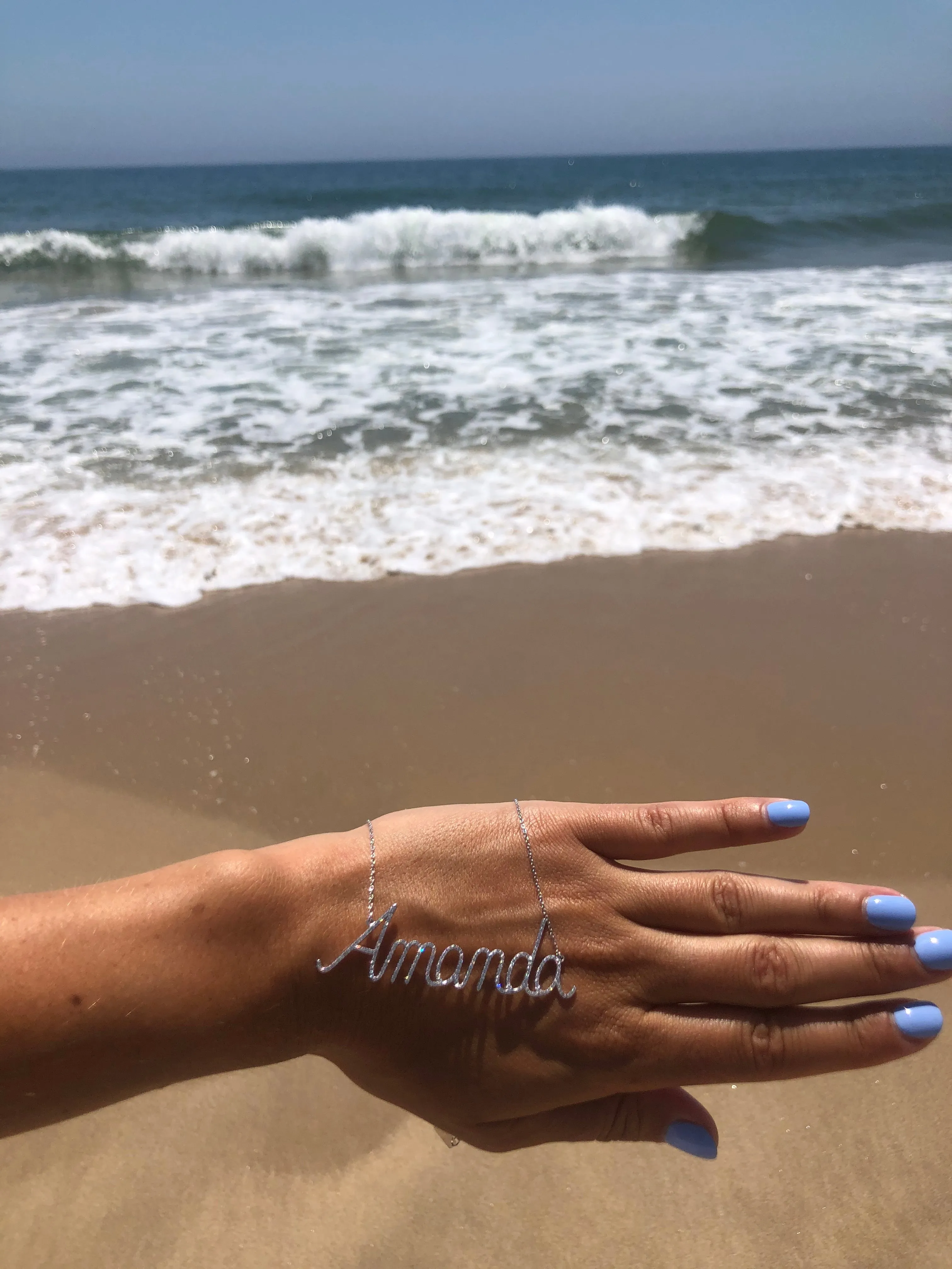 Personalized Diamond Script Name Necklace