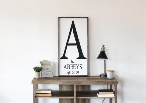 Personalized Family Sign