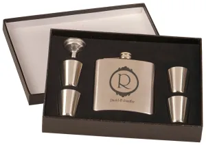 Personalized Flask And Shot Glass Set
