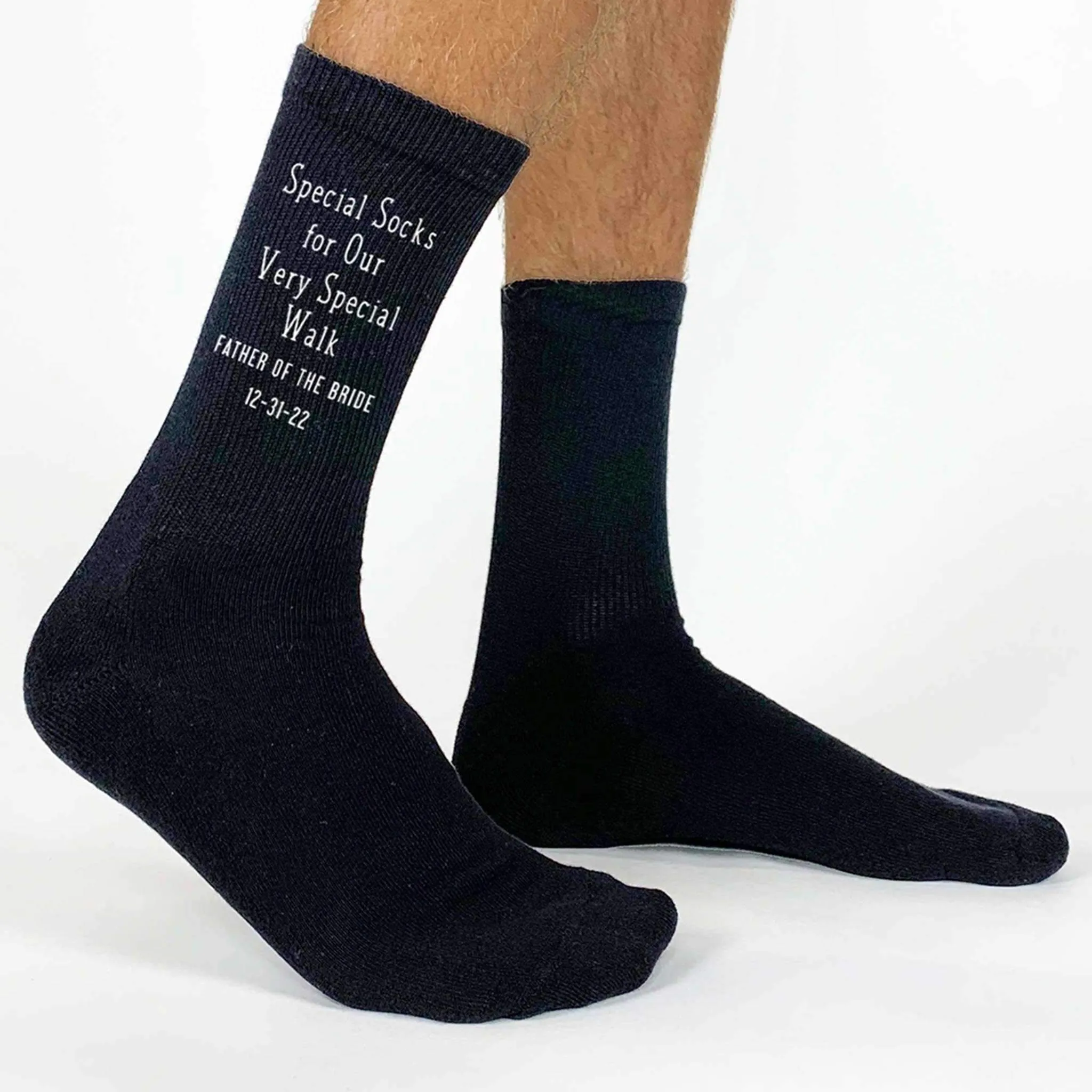 Personalized Monogrammed Socks for Father of the Bride