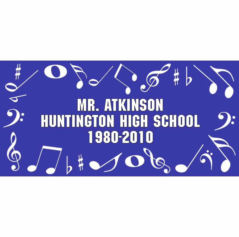 Personalized Musical Theme Towel