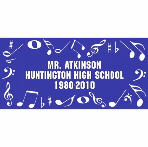 Personalized Musical Theme Towel