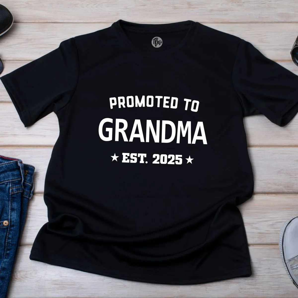 Personalized Promoted to Pregnancy Announcement T-Shirts | Customize for Dada, Dadi, Chacha, Mama etc