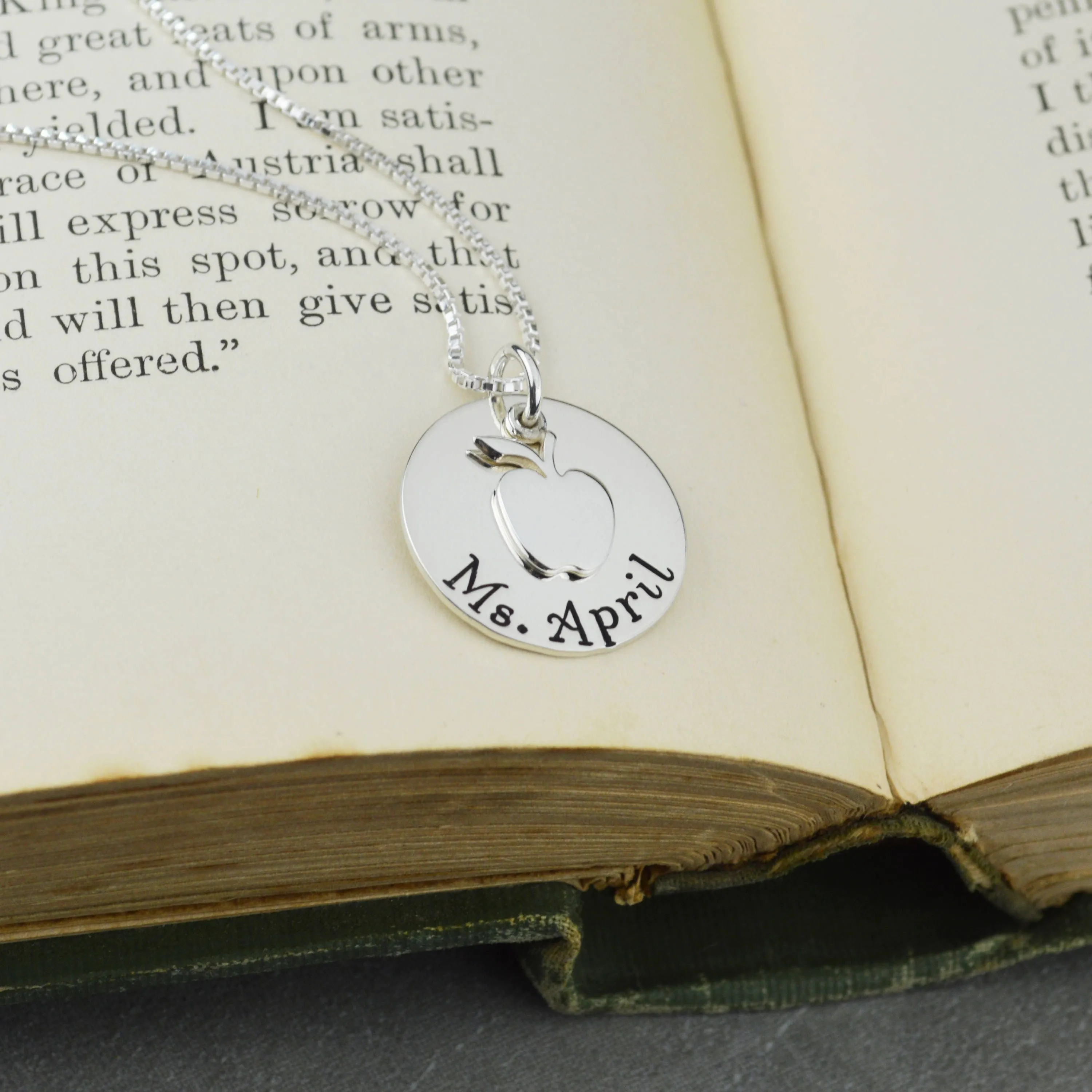 Personalized Teacher Necklace
