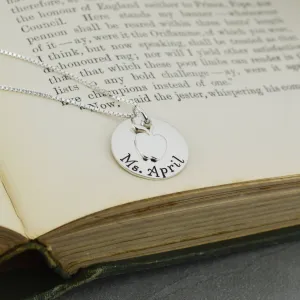 Personalized Teacher Necklace