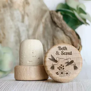 Personalized Wine Stopper Humming Bird