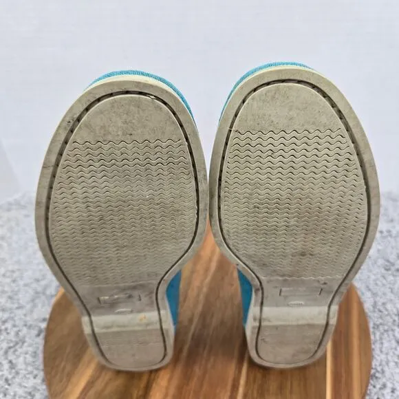Peter Millar Light Blue Canvas Casual Lifestyle Daily Loafer Boat Shoe Mens 9 M