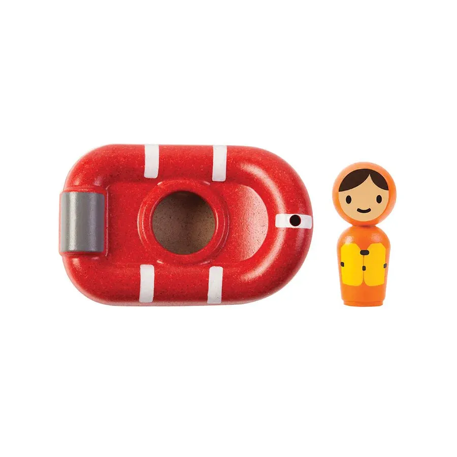 Plan Toys Coastguard Boat Bath Toy