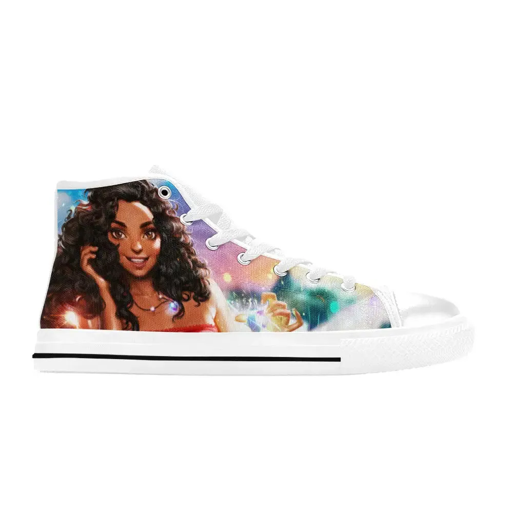Princess Moana Waialiki Maui Shoes High Top Sneakers for Kids and Adults