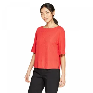 Prologue Women's Elbow Sleeve Boat Neck T-Shirt