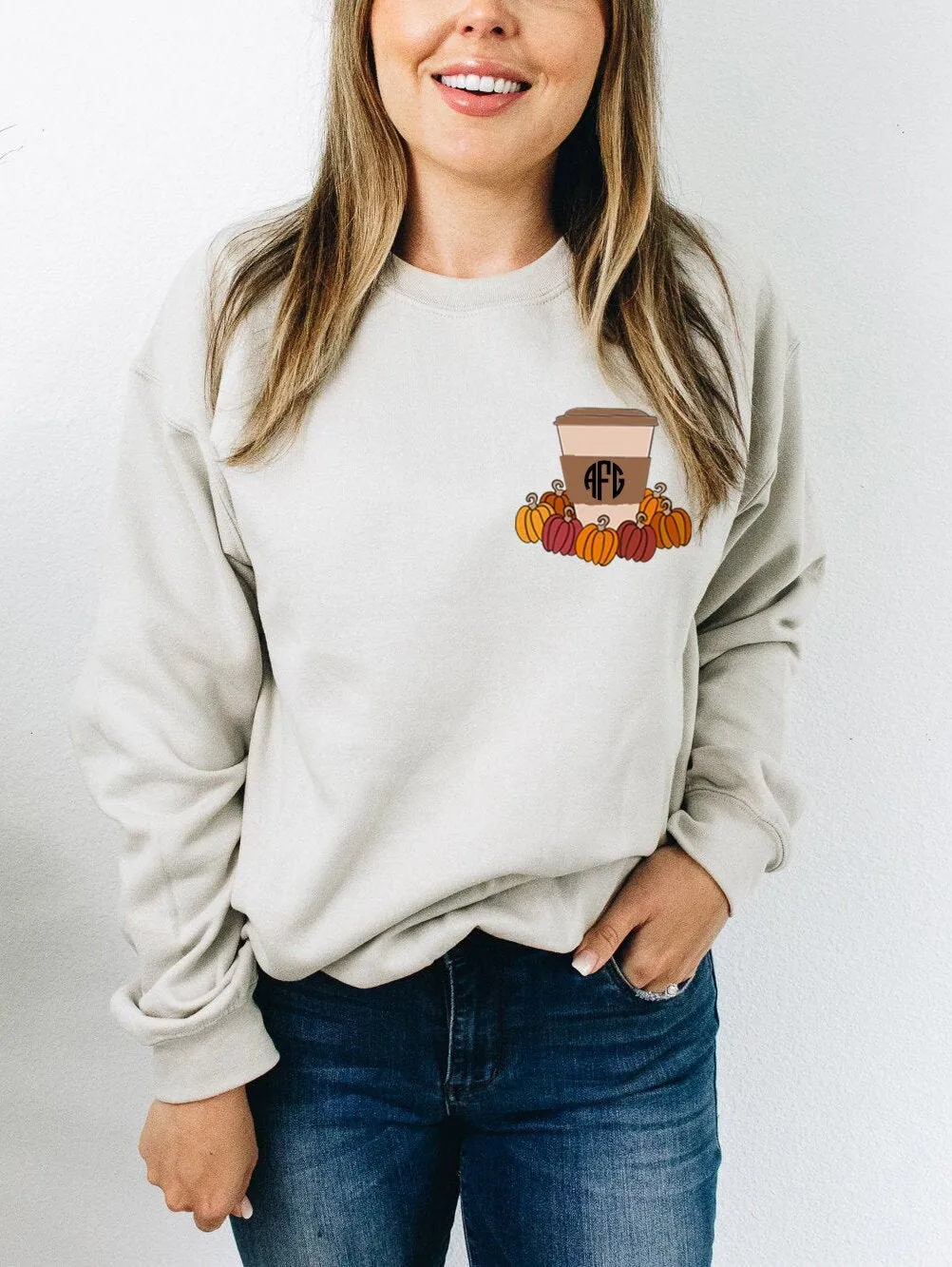 Pumpkin Spice Monogrammed Sweatshirt