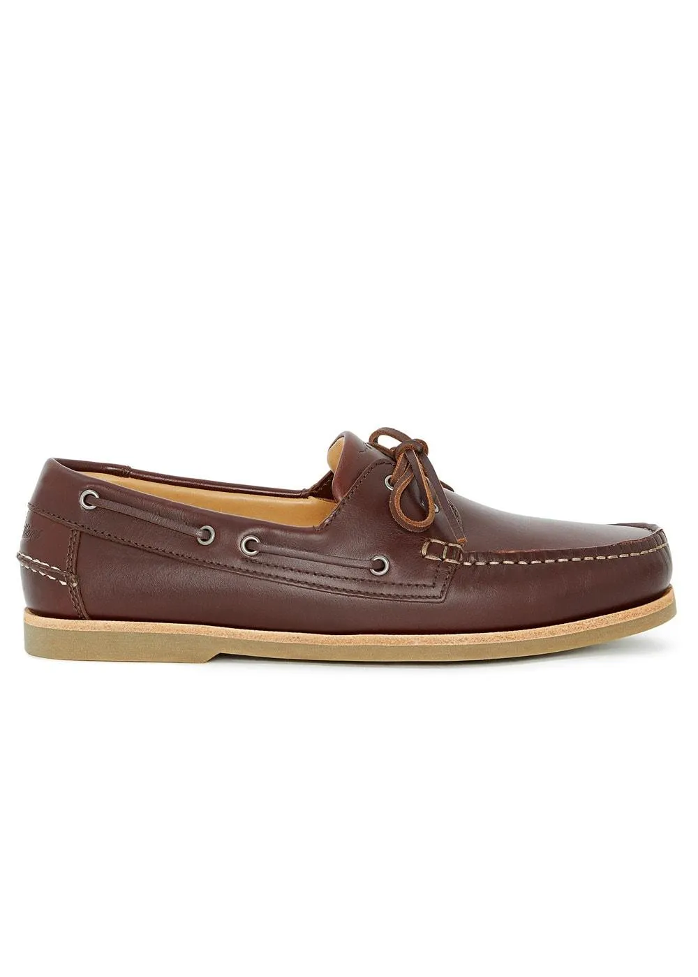 R M Williams Mens Hobart leather deck shoe - Brown