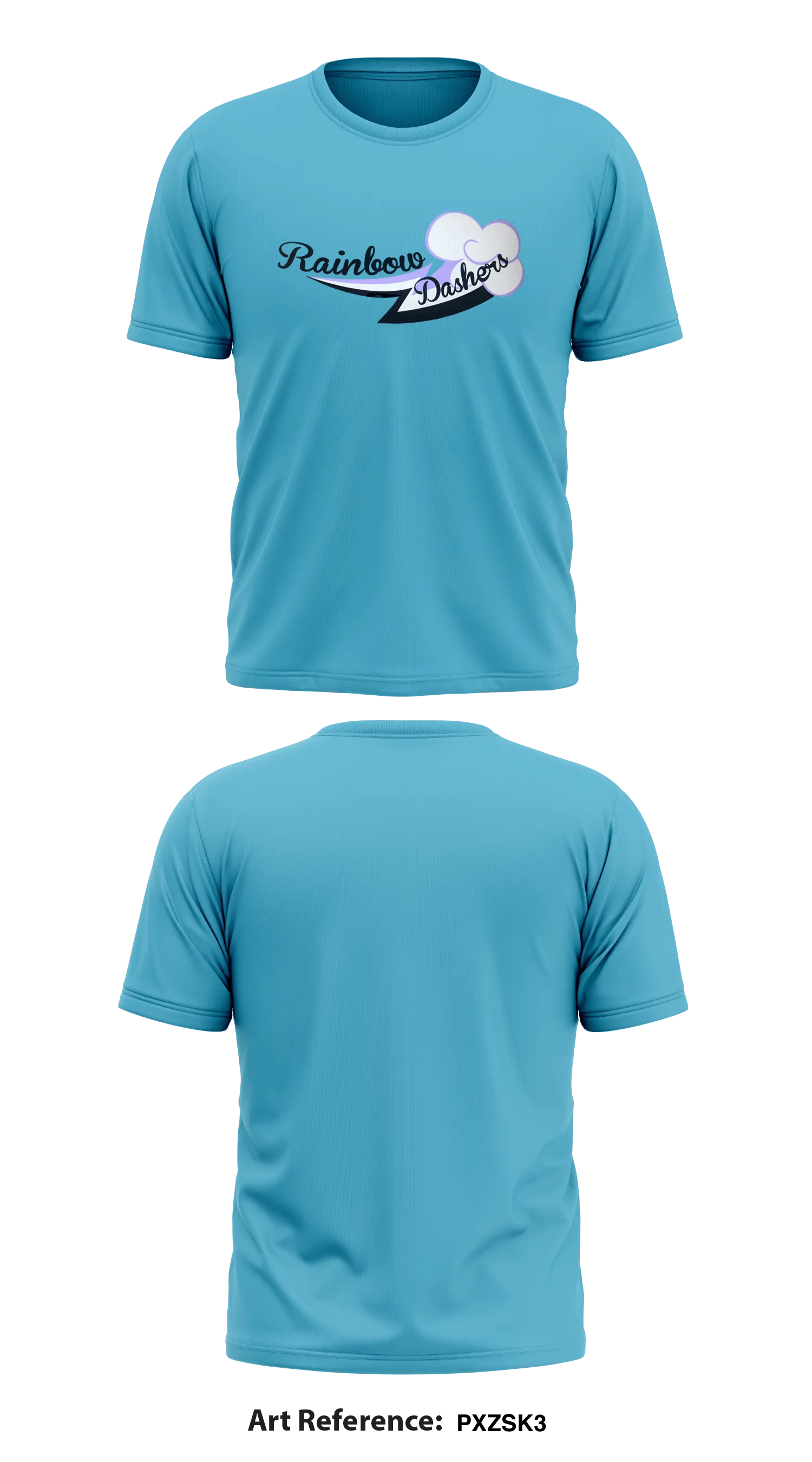 Rainbow Dashers Core Men's SS Performance Tee - PXZSK3
