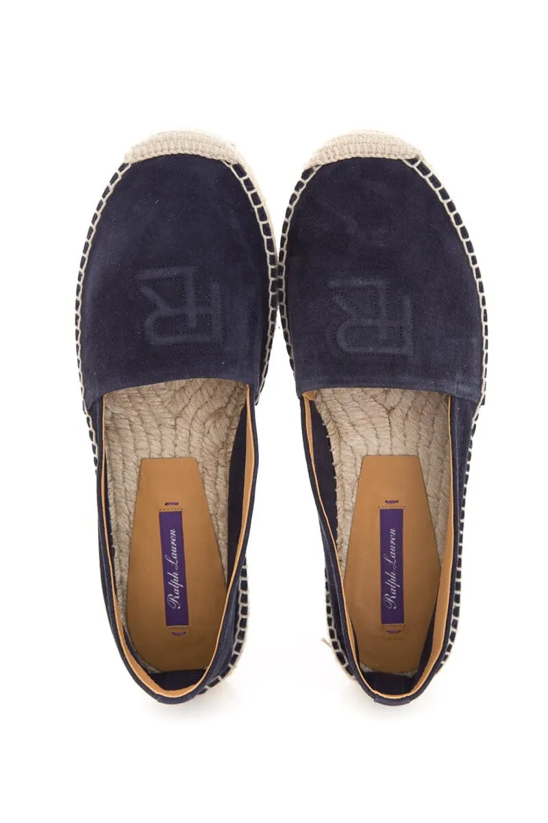 Ralph Lauren Purple Label Navy Suede Espadrille SZ 37