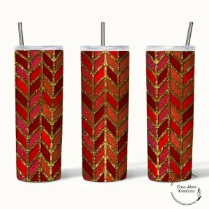 Red Tanagram 20 oz. Skinny Tumbler