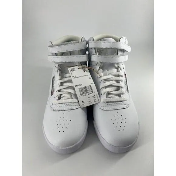 Reebok Unisex Youth Freestyle f/s Hi Tennis Sneaker CN5750 White Size 5M