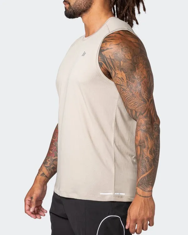Reflective Training Tank - Bone