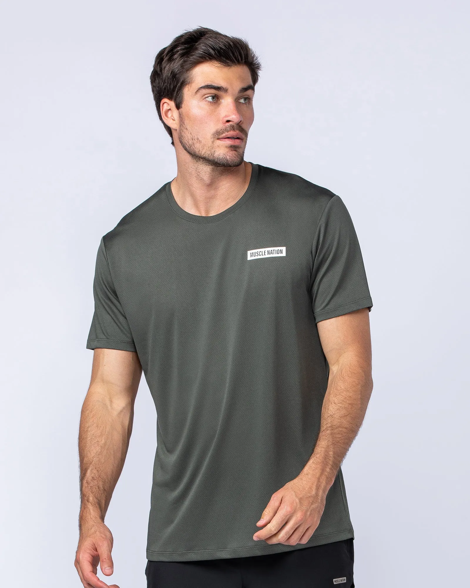 Relaxed Active Tee - Dark Khaki