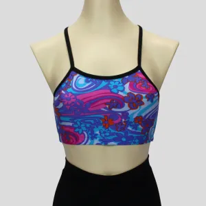 Retro Floral Crop Top