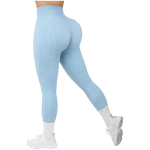 Ribbed Seamless Yoga Leggings