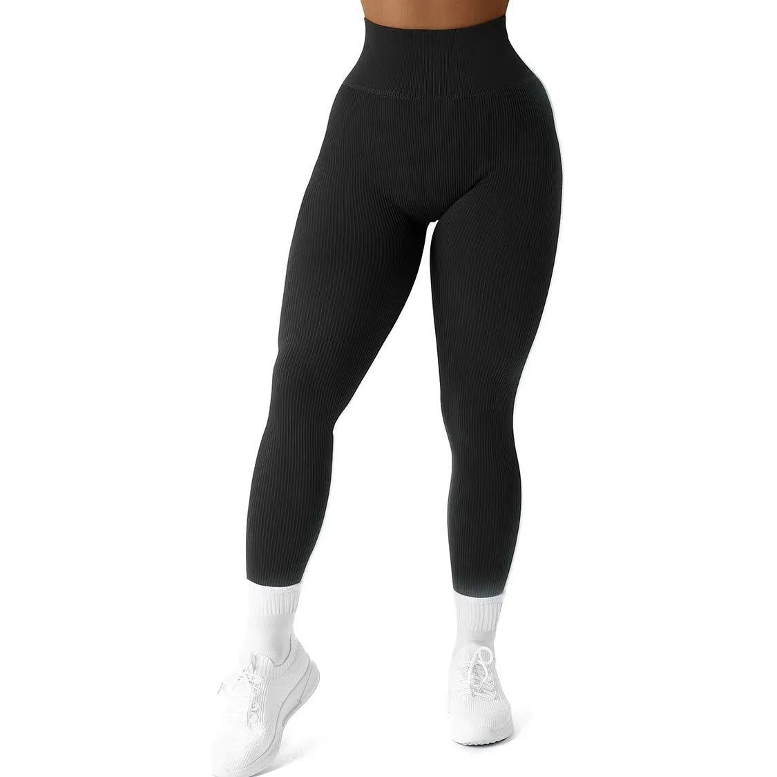 Ribbed Seamless Yoga Leggings