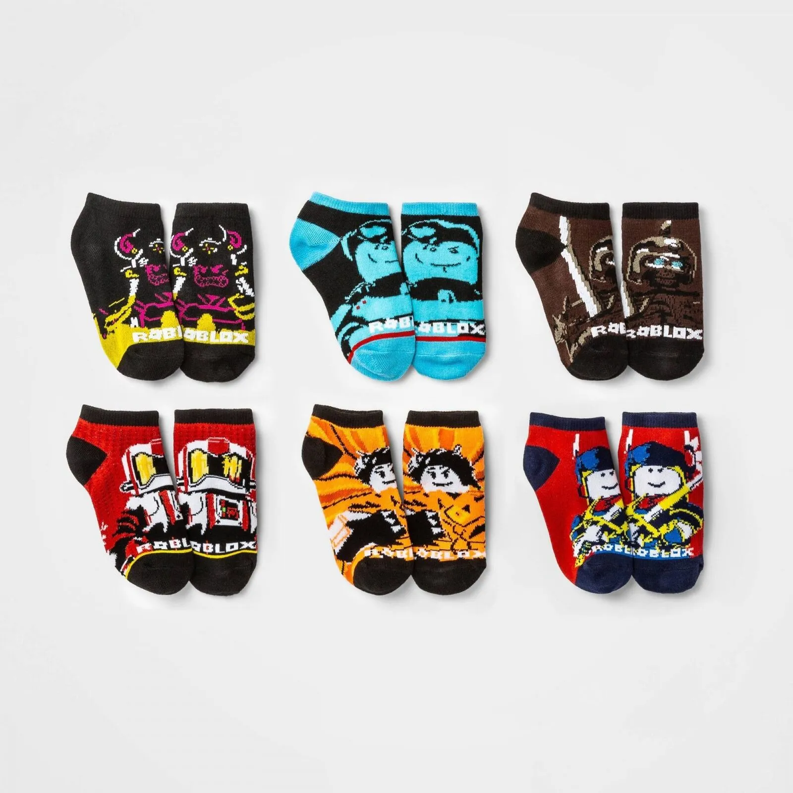 Roblox Kids' No Show 6pk Socks