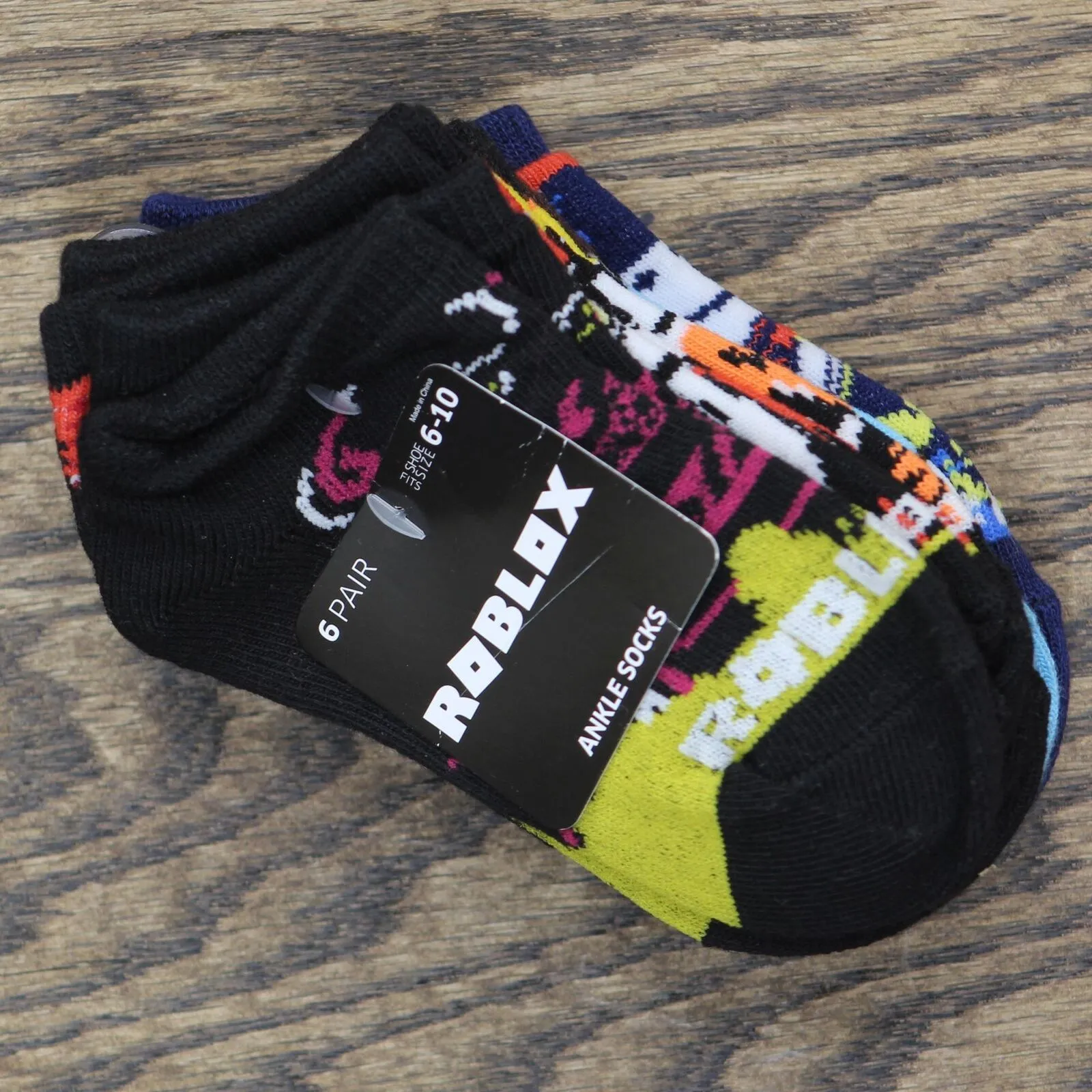 Roblox Kids' No Show 6pk Socks