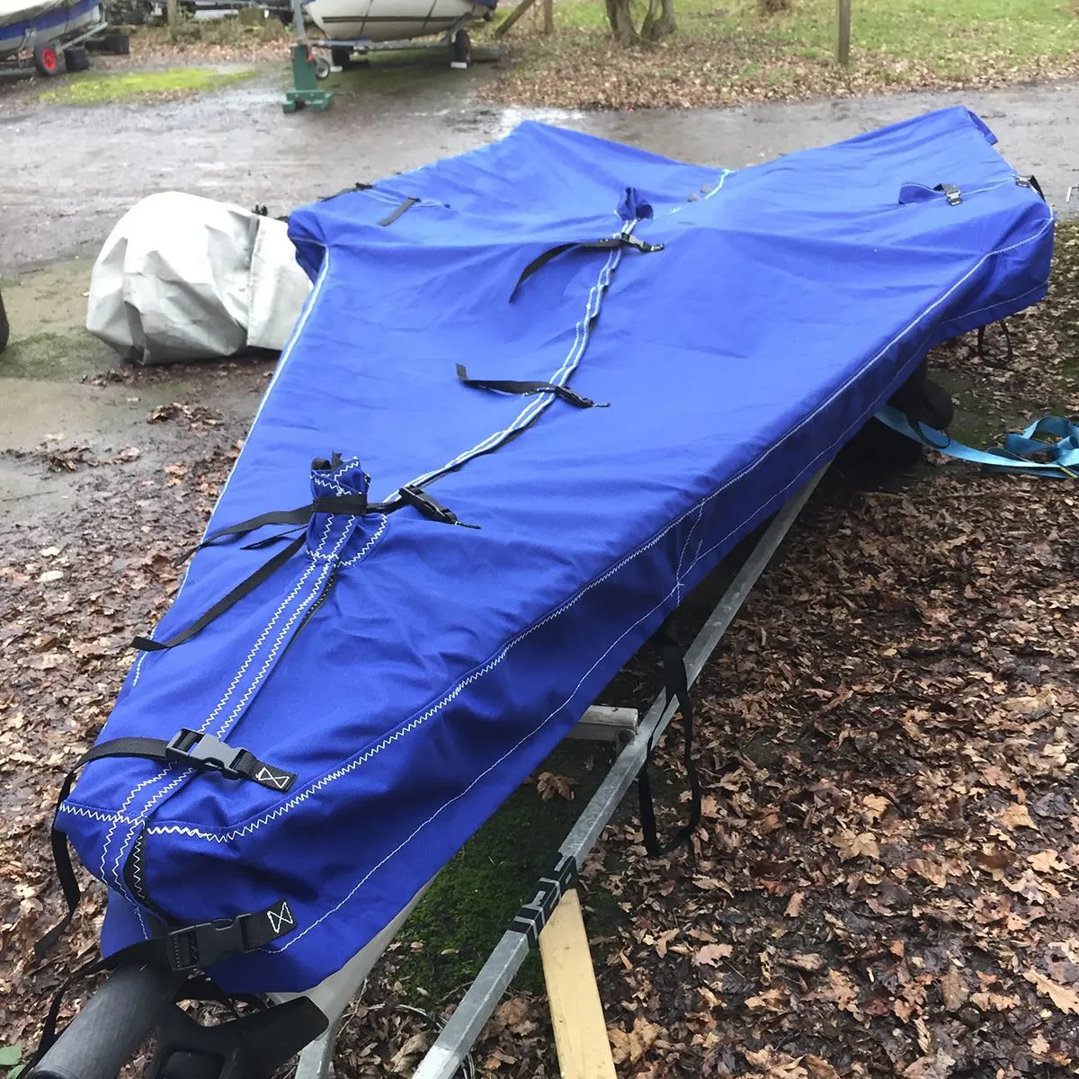 RS800 Boat Cover - Boom Up - Breathable Polycotton