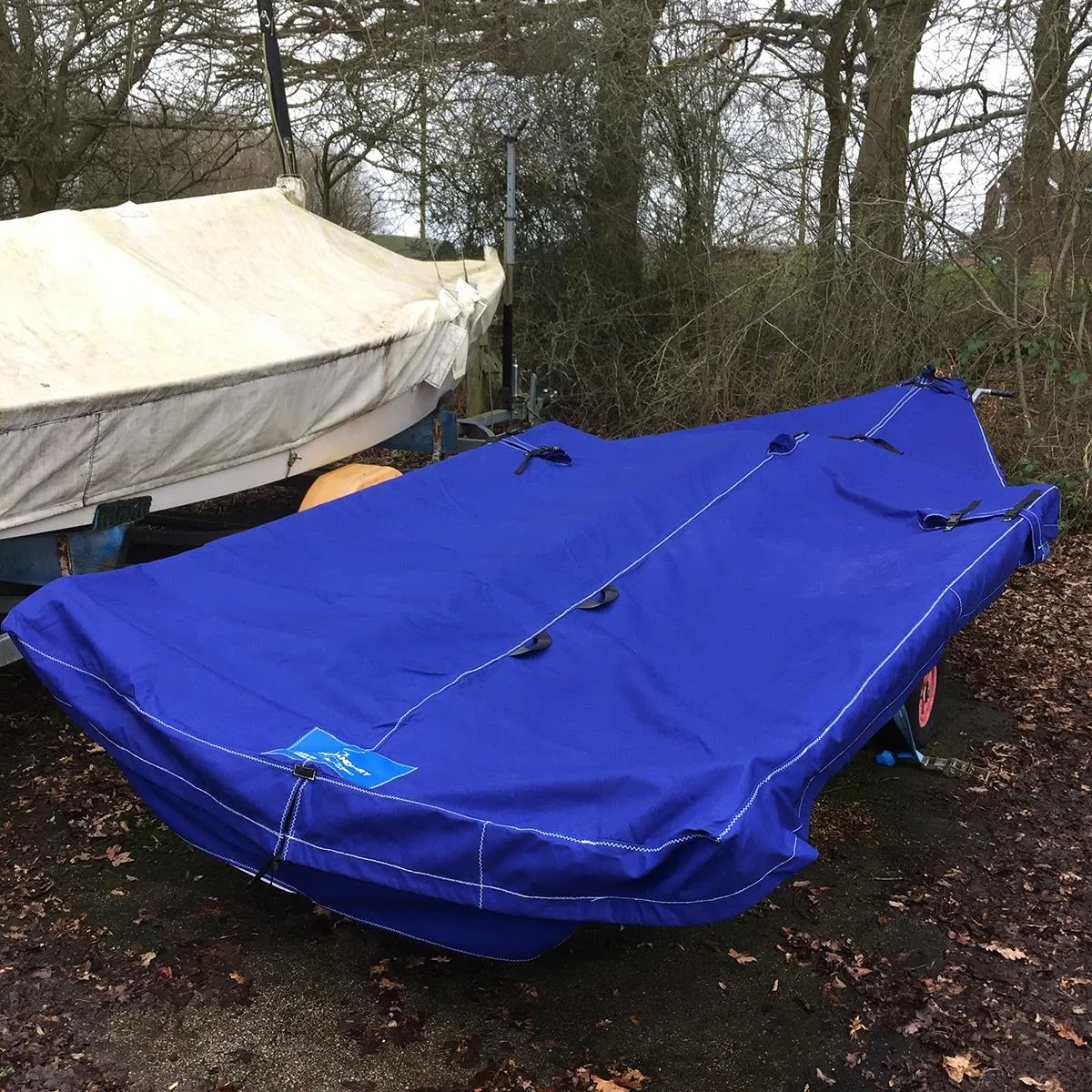 RS800 Boat Cover - Boom Up - Breathable Polycotton