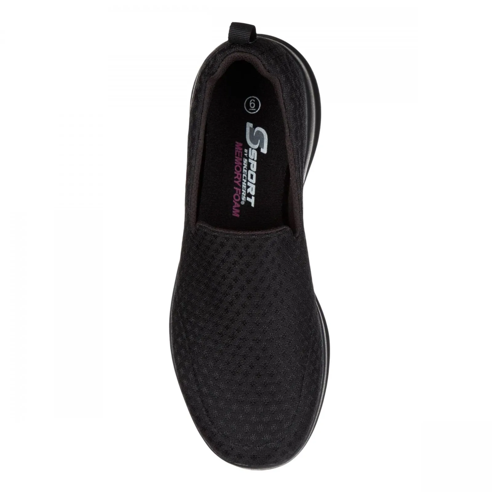 S Sport By Skechers Womens  Malvina Slip-On Performance Sneakers Black 8.5M
