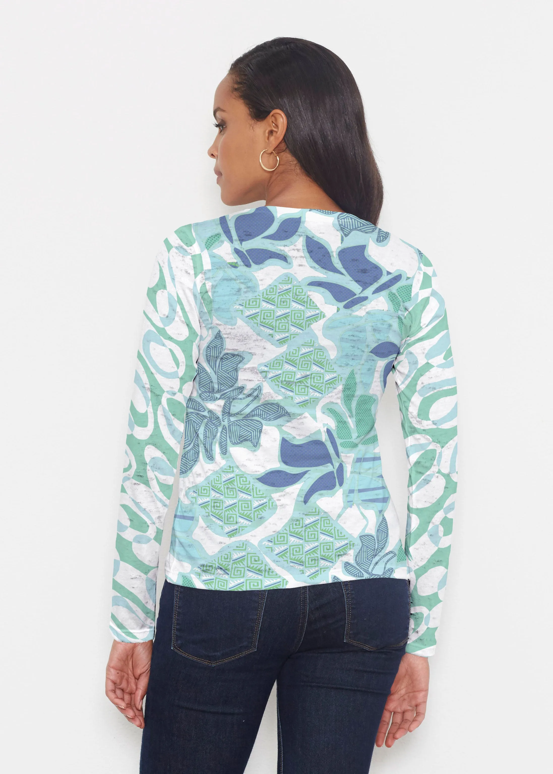 Sail Blue (8087) ~ Signature Long Sleeve Crew Shirt