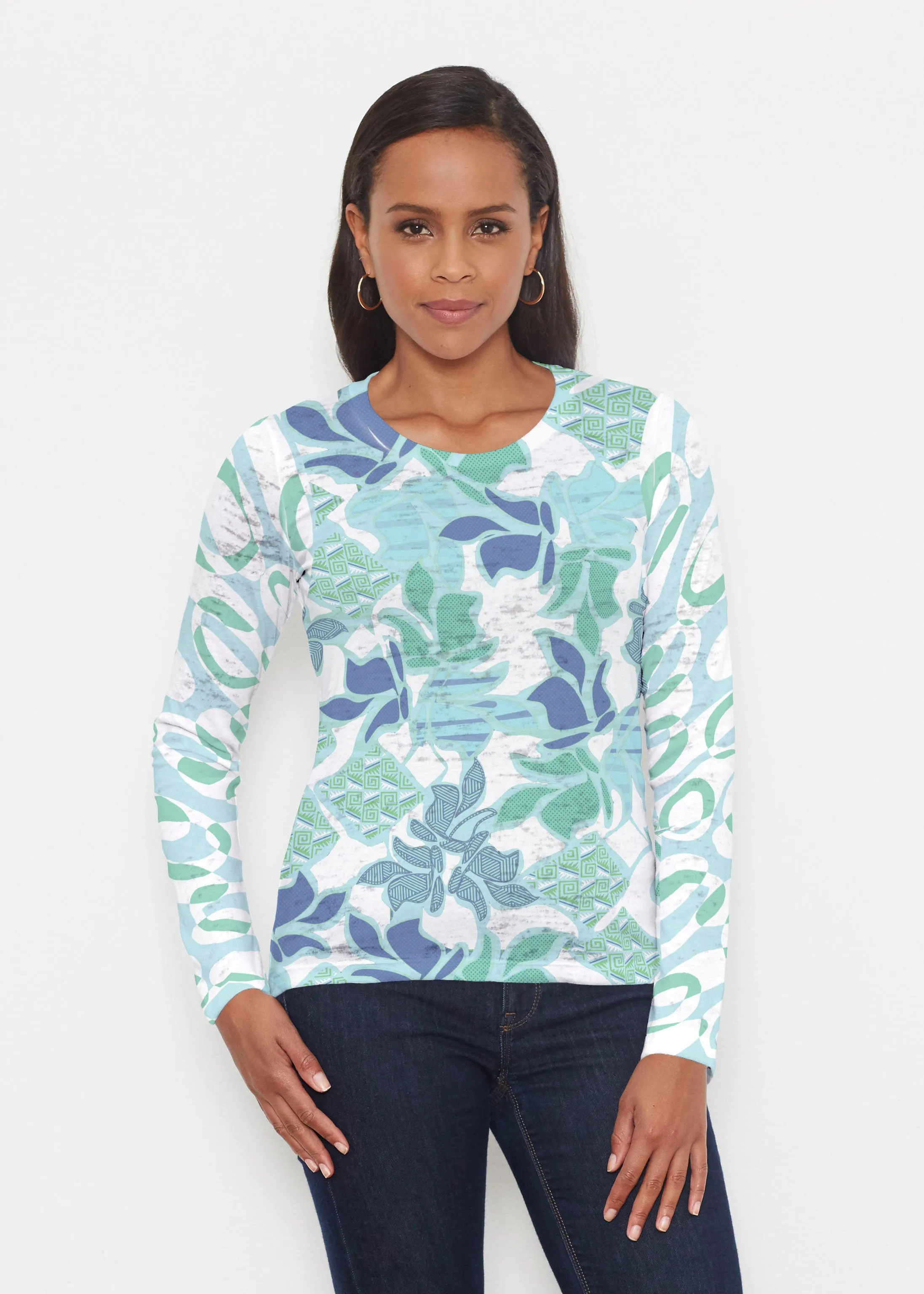 Sail Blue (8087) ~ Signature Long Sleeve Crew Shirt
