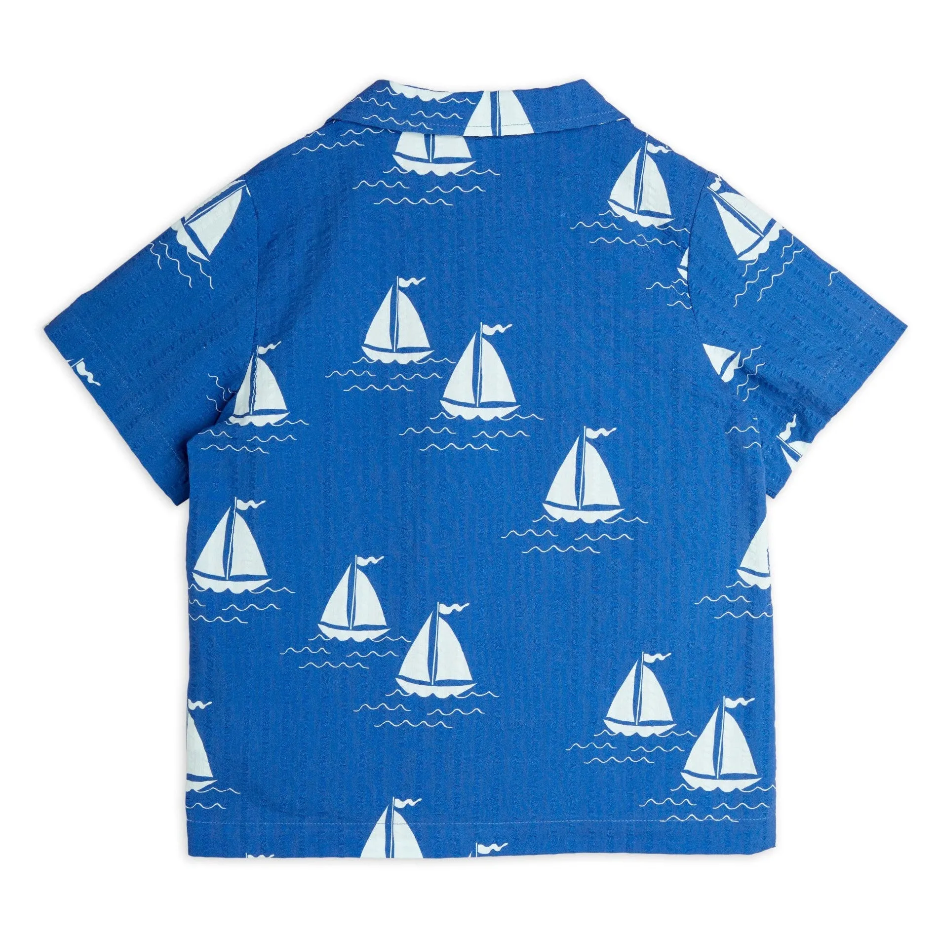 Sailing Boats Woven Shirt by Mini Rodini