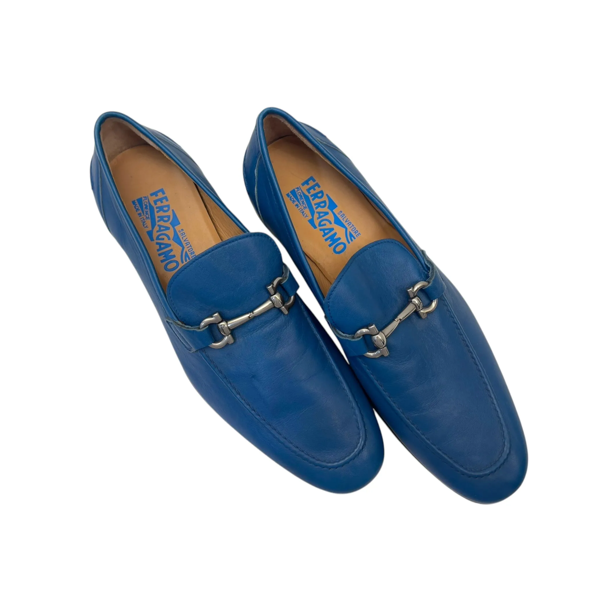 Salvatore Ferragamo Blue Loafers Men UK 9.5