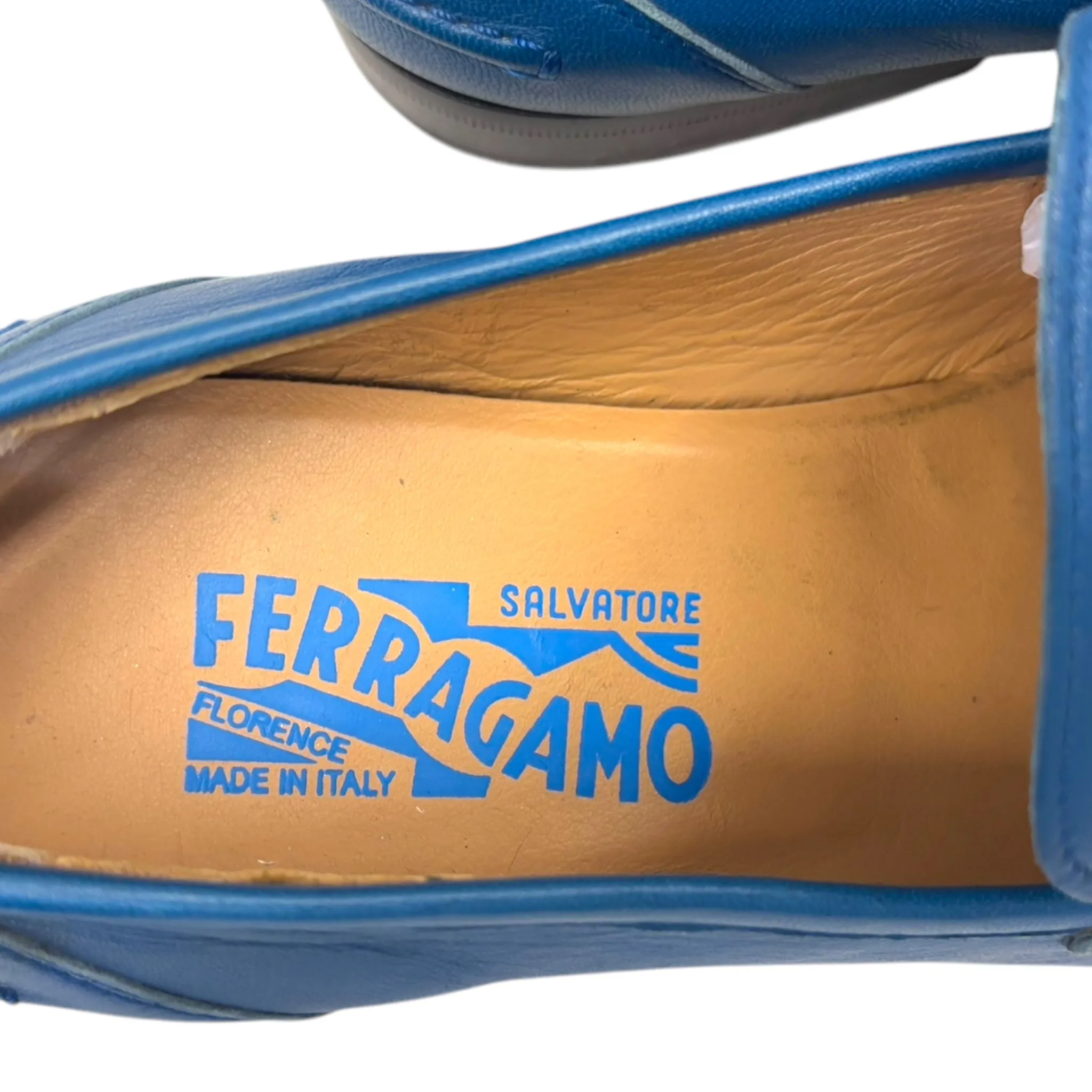 Salvatore Ferragamo Blue Loafers Men UK 9.5